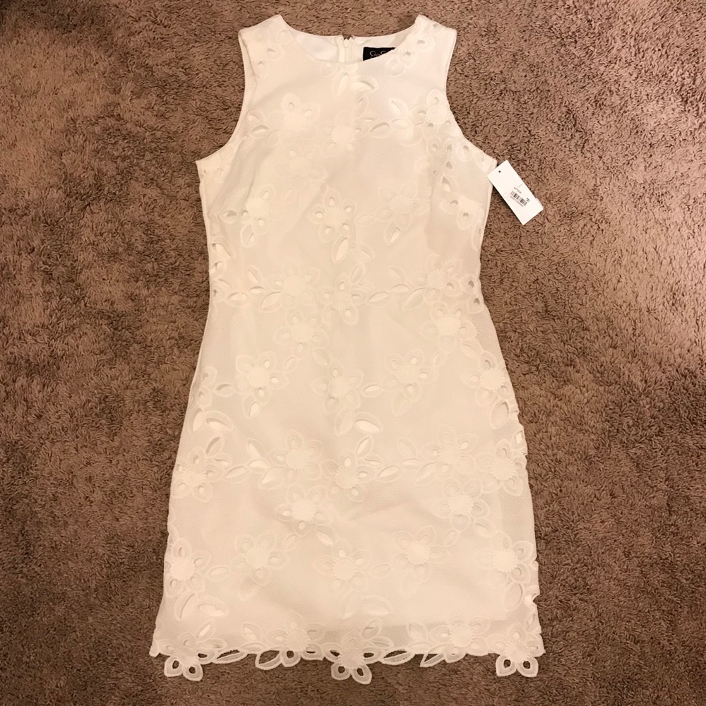 Bright white summer dress